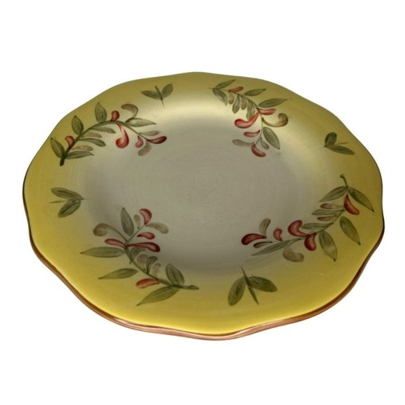 Better Homes Gardens "Tuscan Retreat" Stoneware Individual Luncheon Salad Plates - Picture 2 of 6